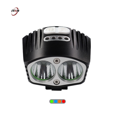 Easy To Install 2000 Lumens 2 LED Bike Front Light Headlamp LEDs Water Resistant
