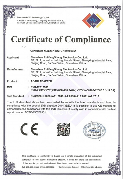 中国 Shenzhen Beam-Tech Electronic Co., Ltd 認証
